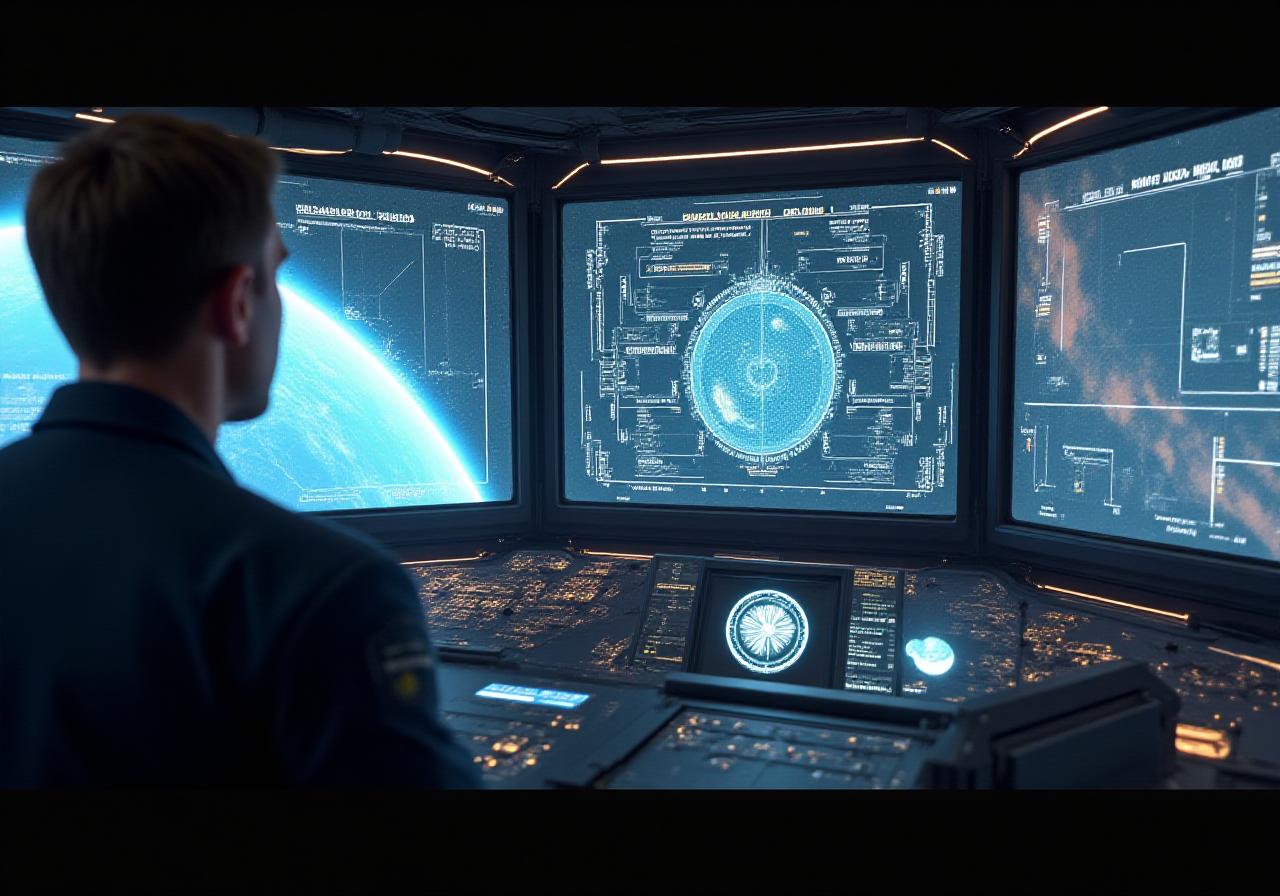 高度な宇宙監視システムと衛星軌道の視覚化